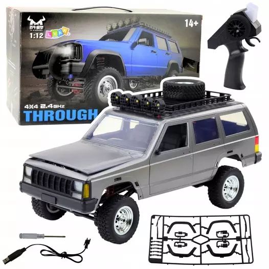 Samochód Rc Terenowy 4X4 Mn78 Srebrny Skala 1:12. Lean Toys. Nowy Produkt