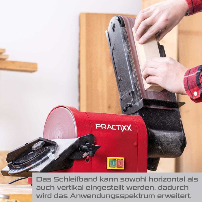 Стрічково-дискова шліфувальна машина PX-BTS-450 Practixx - 450 Вт