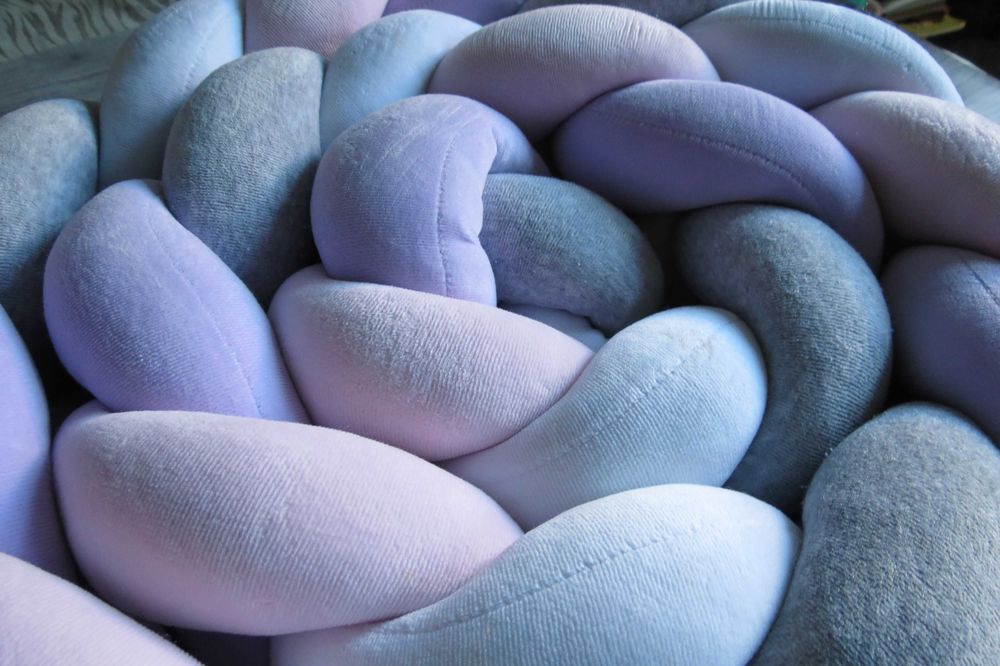 Захисний бортик в ліжечко IngVart Косичка 20х240 см Бортик в кроватку