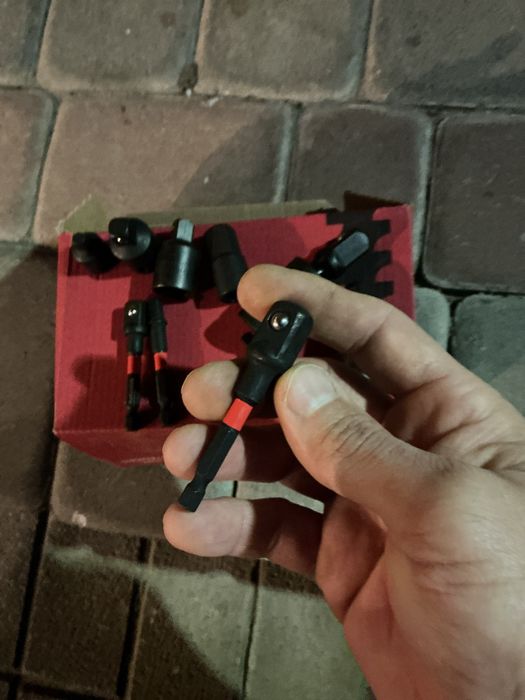 Набор10шт якіснихУдарних cr-va перехідник адаптер карданчик1/4 3/8 1/2