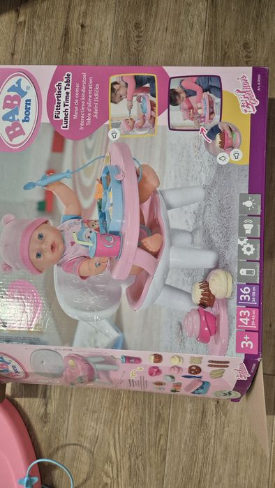 BABY born interaktywny stolik do karmienia lalki 837009