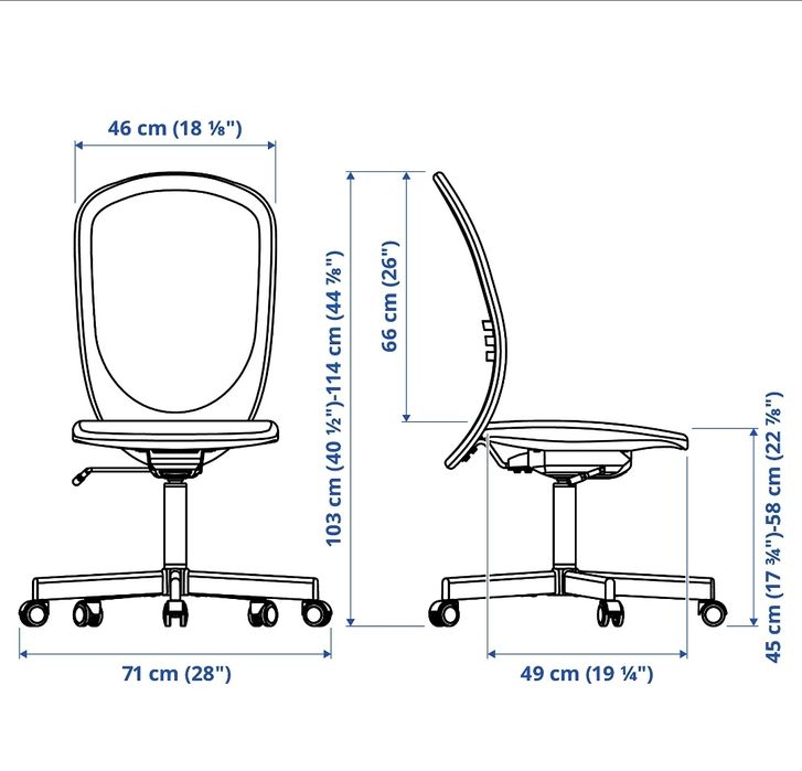 Krzesło biurowe FLINTAN (IKEA)