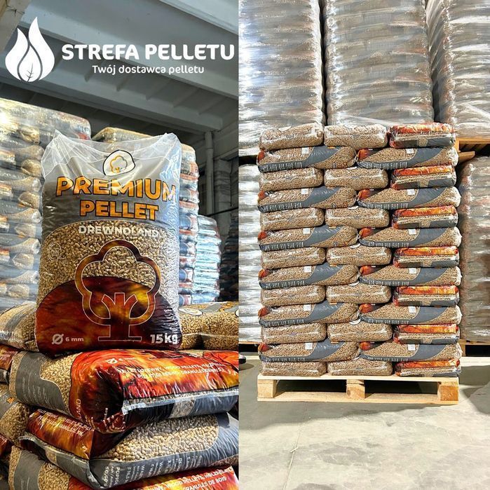 Pellet Premium iglasty 6mm certyfikat DIN Plus A1 Producent Drewnoland