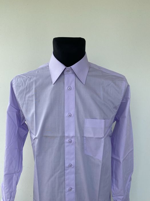 Koszula męska nowa 39 rozmiar 176-182 wrost liliowy gładka długi rękaw
