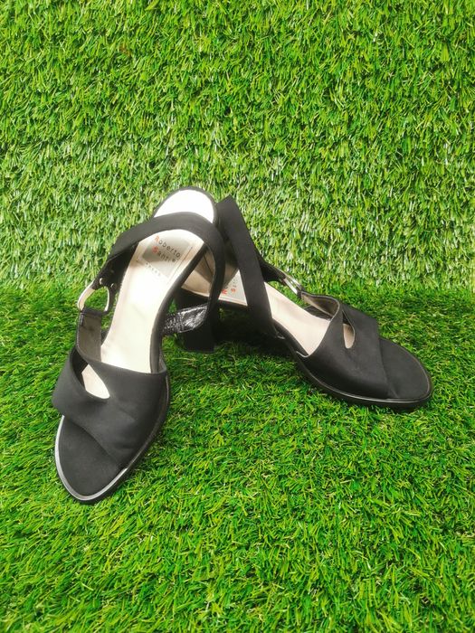 Sandały klapki na obcasie Roberto Santi roz.39 skórzane