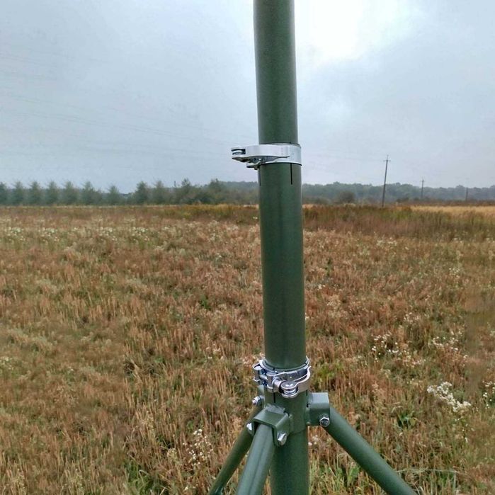 Щогла телескопічна 6 м, алюмінієва на затискних ручках