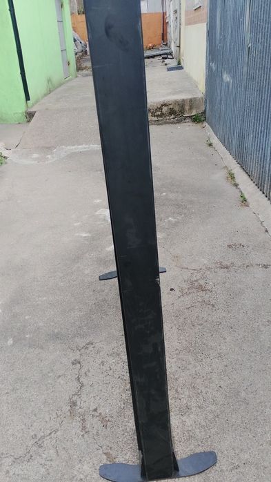 Biombo Preto com 2 vidros