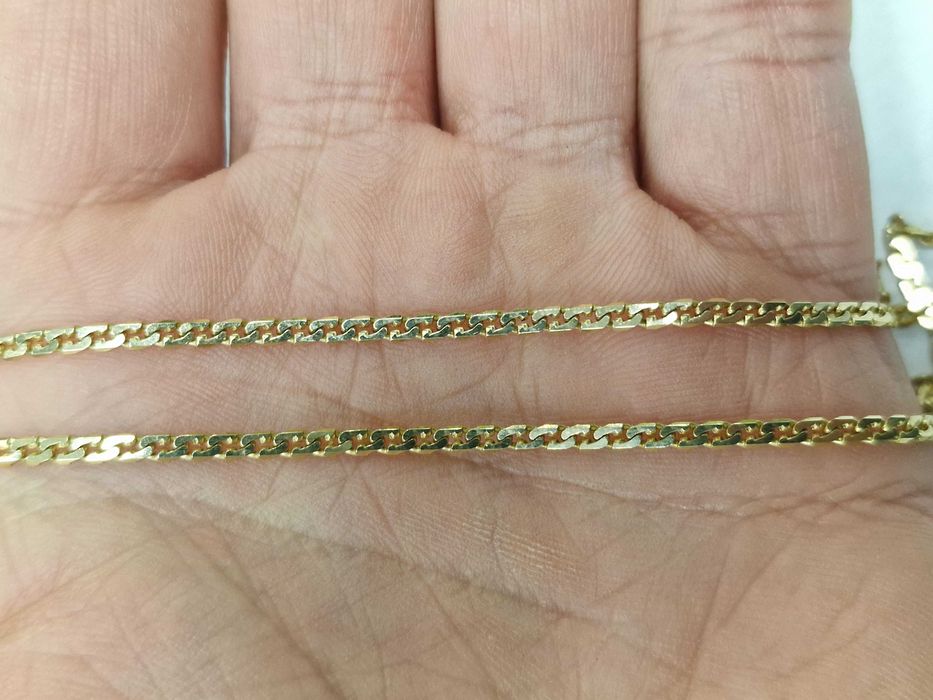 Złoty łańcuszek męski/ 585/ 6.25 gram/ 50cm/ Pancerka/ nowoczesny
