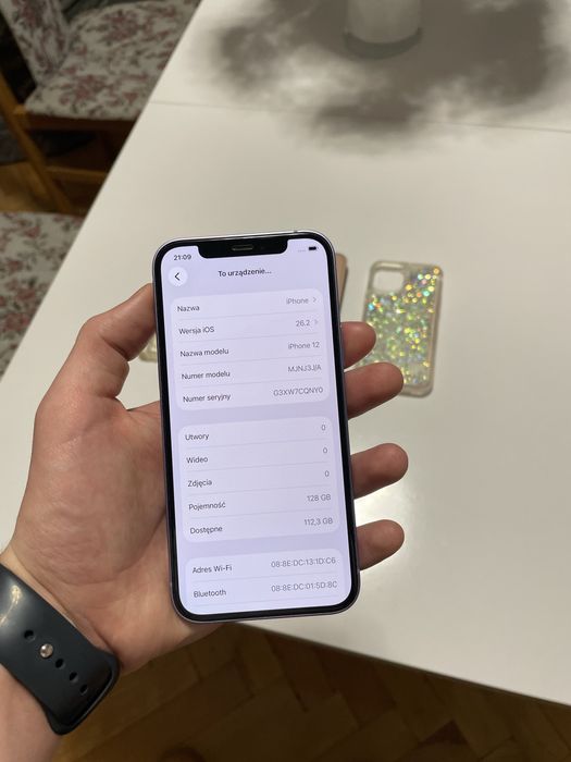 Iphone 12 2 szt 128GB 88% kondycji baterii zestaw etui apple iphon ios