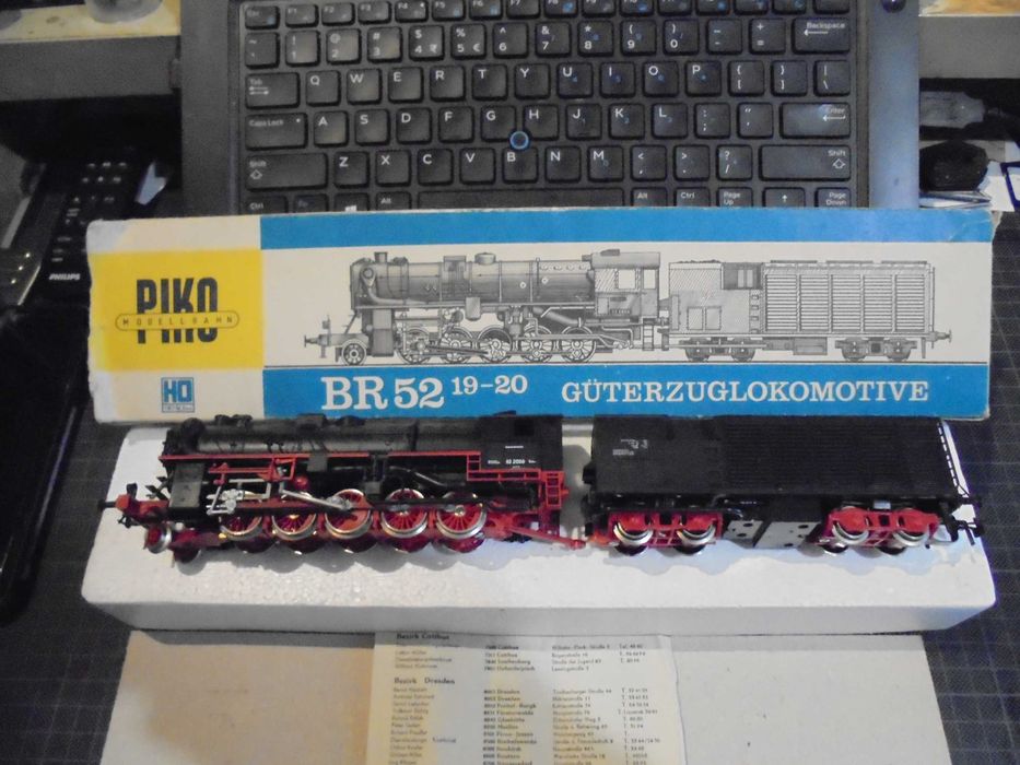 Piko BR52 kondensacyjna,germany,makieta, parowóz.