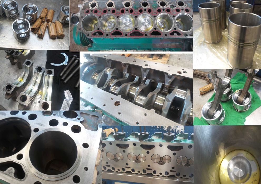 Remont silnika Volvo D7D do koparki, ładowarki, równiarki