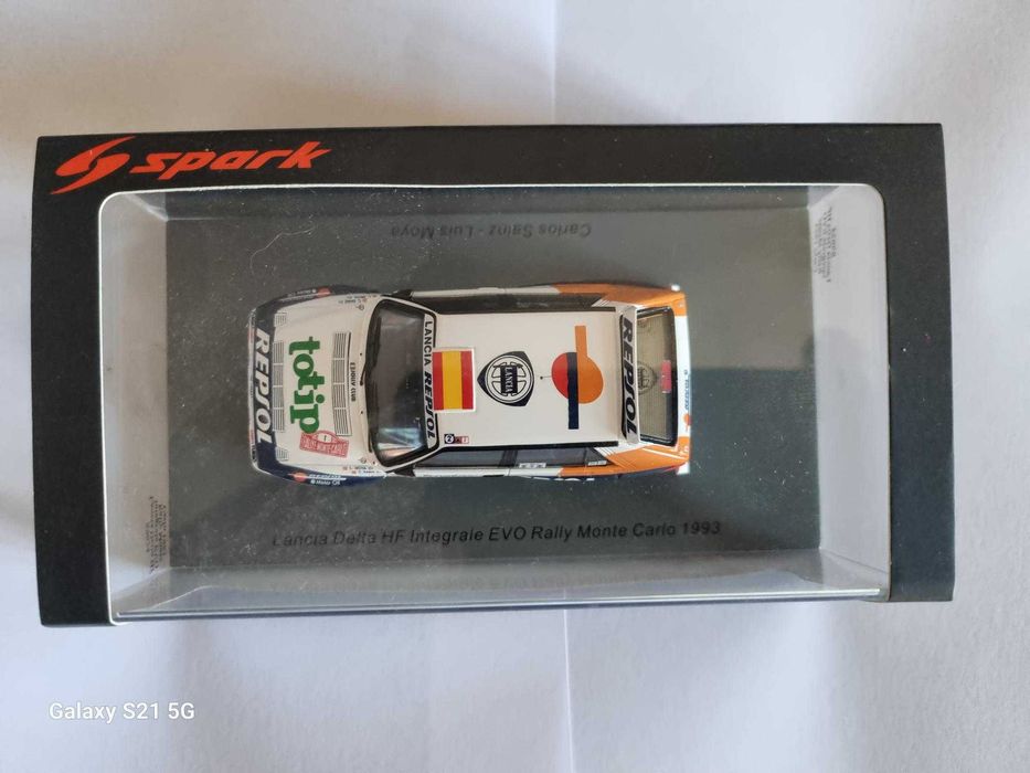 1:43 Spark Lancia Delta Evo Rally M. Carlo 1993 Sainz - Aghini