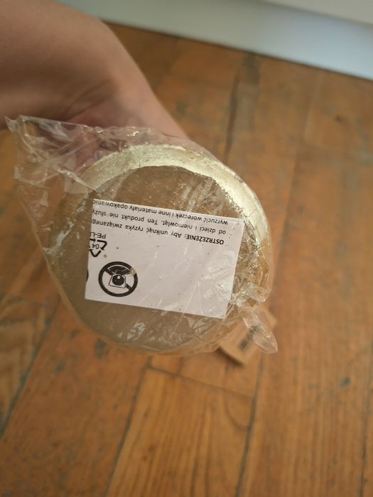 świeczka choinka złota