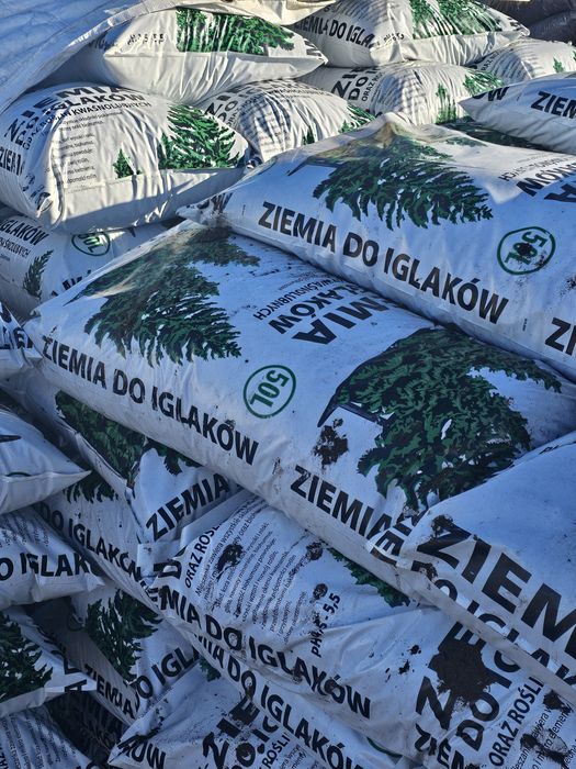 PRODUCENT.cena brutto..Ziemia ,torf,czarna,kora pH: 3,5-7 ph -/80L/60L