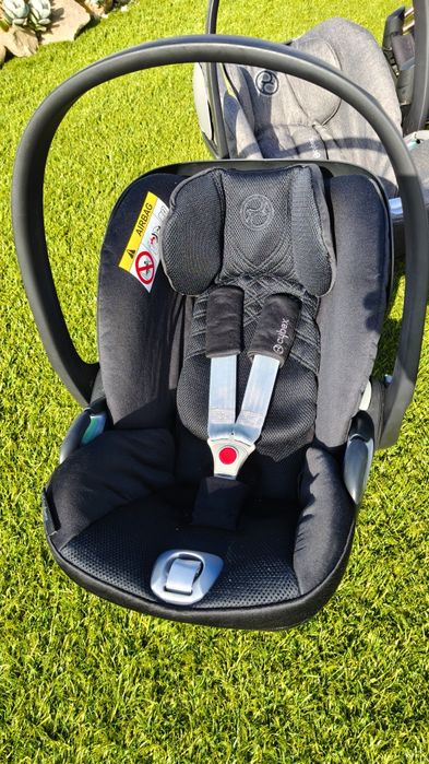 Trio Cybex Priam Rose Gold + Base T  ISOFIX + 2 Ovos + Extras (Solução 2 Carros)