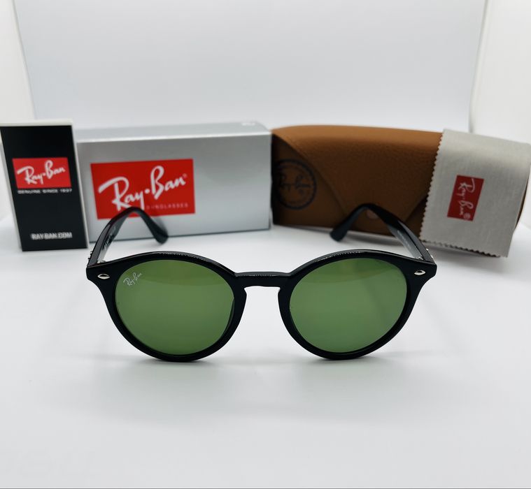Солнцезащитные очки Ray Ban Highstreet 2180 Black-Green 51мм стекло