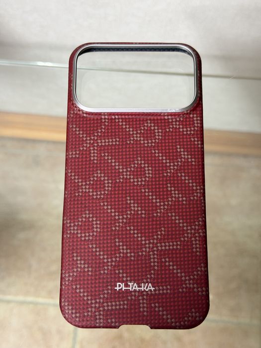 Чохол Pitaka MagEZ Ultra-Slim Case для iPhone 17 Pro Max Red/Gold