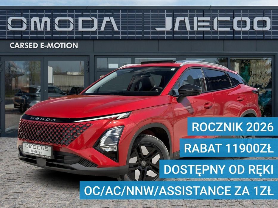 Omoda 5 Omoda & Jaecoo Omoda 5 NF HEV Rok 2026 OC/AC za 1 zł Dostępna od ręki