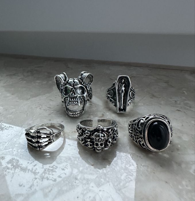 Zestaw Pierścionków Gotyckich