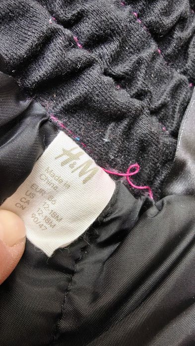 Spodnie zimowe narciarskie H&M rozm. 86