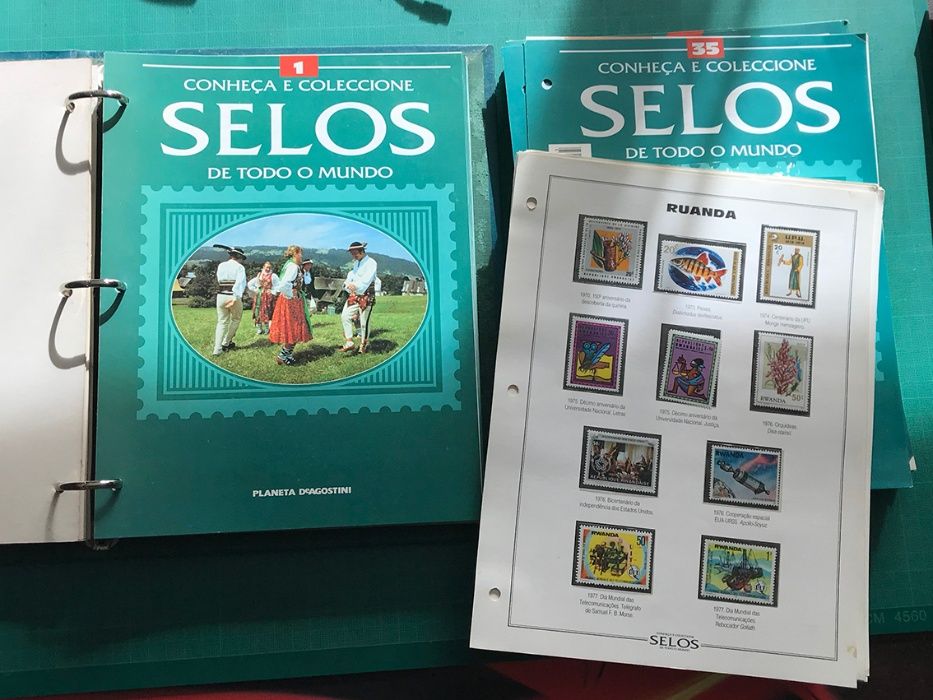Fascículos selos do mundo