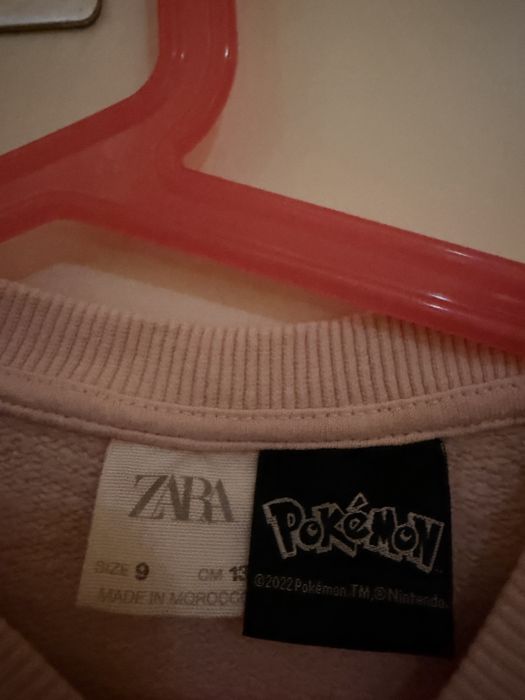 camisola crianca zara pokemon