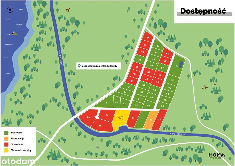 Działka z dostępem do Kanału Elbląskiego - Karnity - Widok 5
