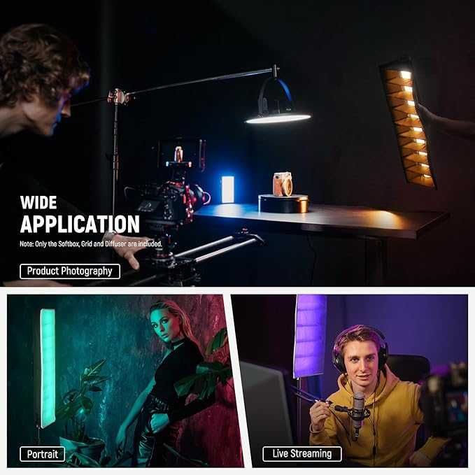 NEEWER NS8S LED Light Diffuser Kit for TL60 Light Stick Softbox