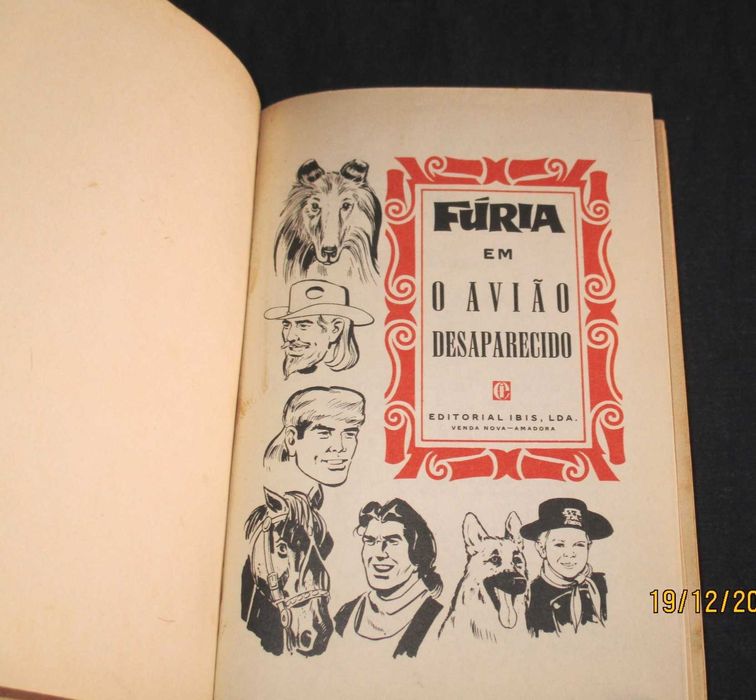 Livro Fúria O Avião Desaparecido Heróis Ibis 1ª edição 1965