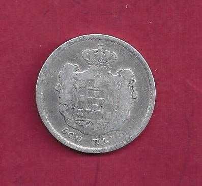 MONARQUIA   D. PEDRO V   500  REIS  1856 BC  PRATA