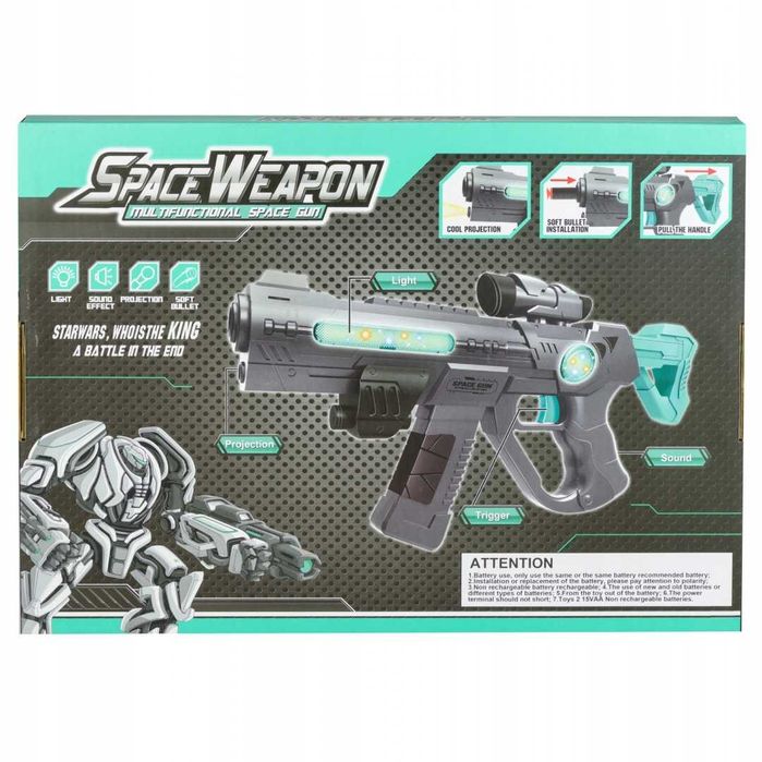 Pistolet zabawka na strzałki piankowe NOWY !!!