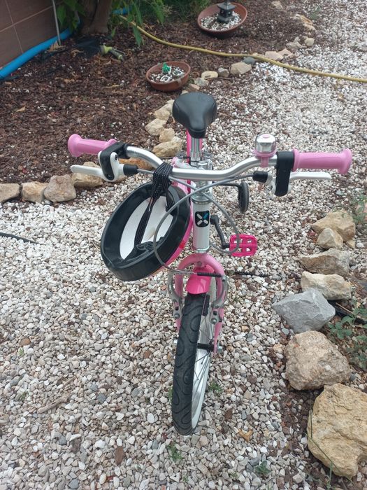 Bicicleta de criança COMO NOVA 4-6 anos com rodinhas (BTWIN docto girl