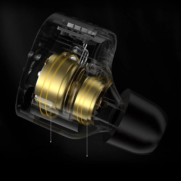 Наушники KZ Castor Improved Bass 2 динамика и эквалайзер, шикарный бас