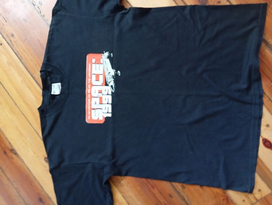 T-shirt męski czarny