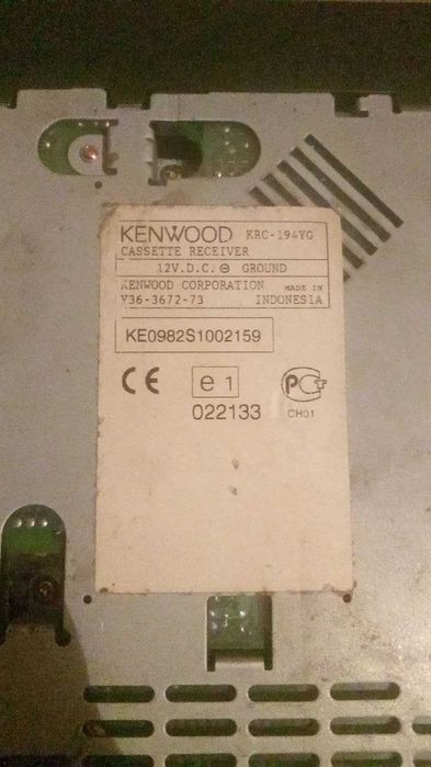 Kenwood  оригинальный, съемная панель. стояла на машине,рабочая.