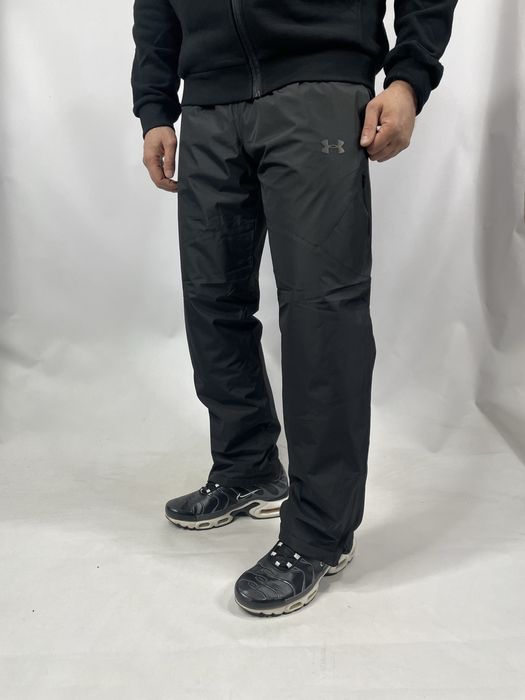 Спортивные мужские штаны плащевка на флисе в топ качестве