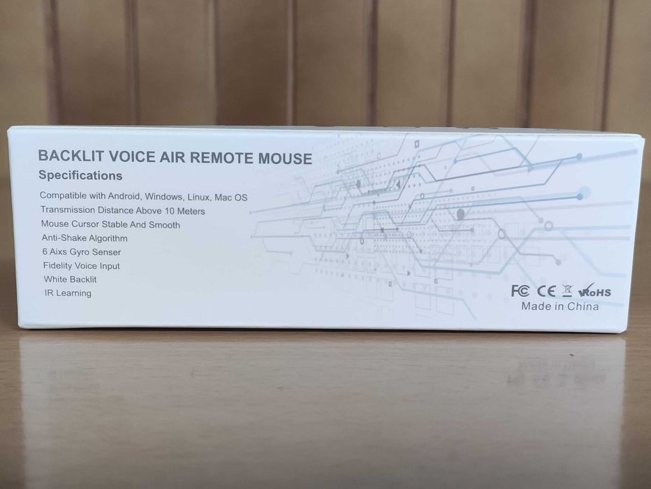 Comando Rato Air Mouse G10S PRO Controlo Remoto Giroscópio Box Android