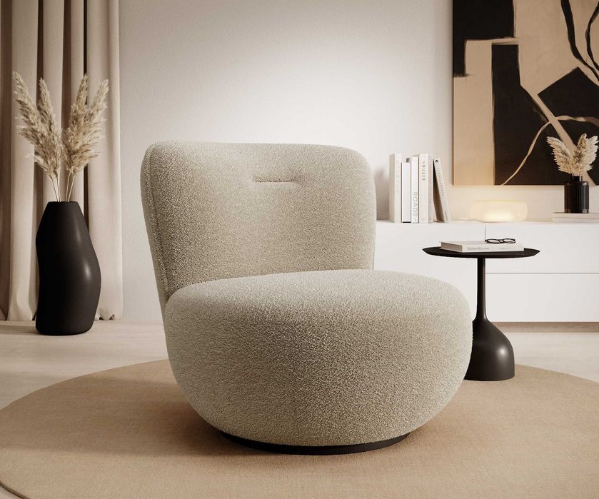 Fotel OVO /Obrotowy 360/Tkanina PREMIUM/ NOWOŚĆ !