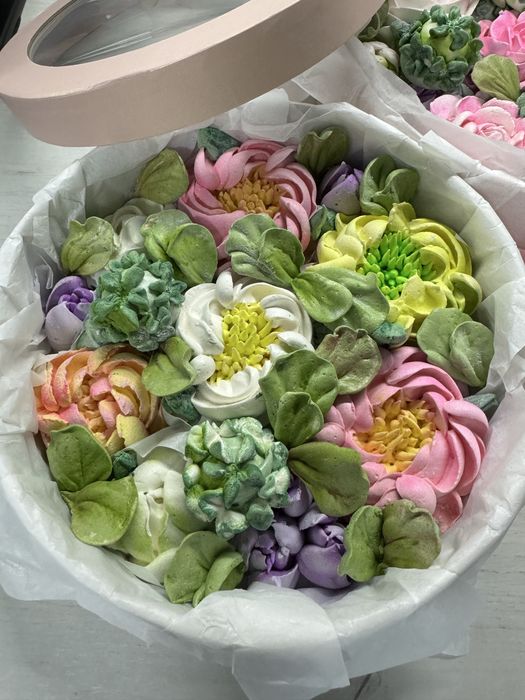 Букети з WОW ефектом.Натуральний зефір,зефірні квіти,букети,коробочки