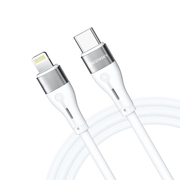 Kabel Wozinsky WSTCL2 Lightning / USB-C PD 27W 2 m - biały