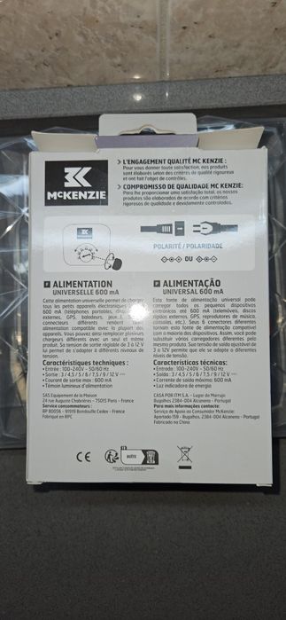 Carregador novo em caixa