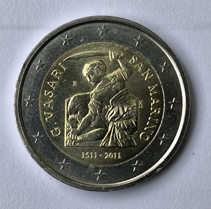 Moeda Comemorativa  500 anos do nascimento do artista  Giorgio Vasari