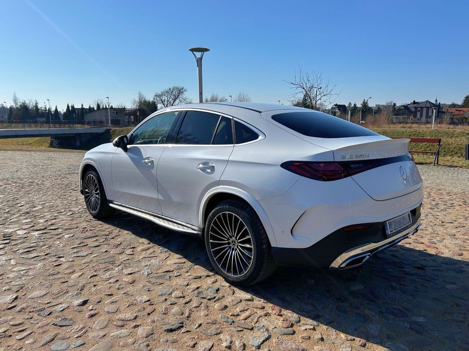 Auto do ślubu | Biały Mercedes GLC Coupé AMG