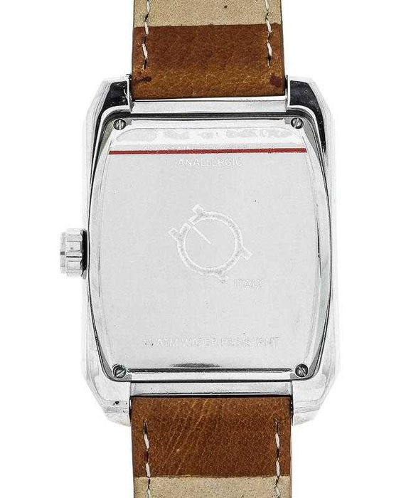 Relógio Spazio 24 L4D030 original como novo caixa aço bracelete pele