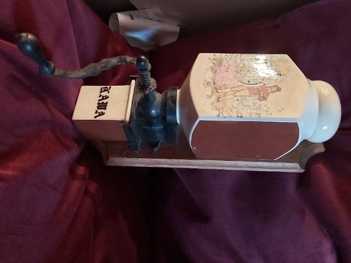 Stary młynek ozdobny na ścianę_vintage