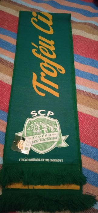 Cachecol SCP troféu cinco violinos 2012. 106 anos do SCP