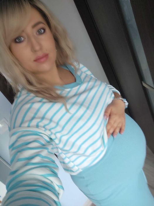 Komplet ciążowy sukienka i bluza