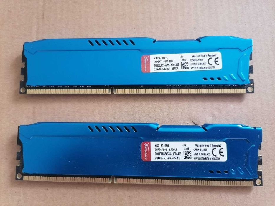 Оперативная память  Kingston HyperX FURY DDR3 16GB (2x8GB) комплект