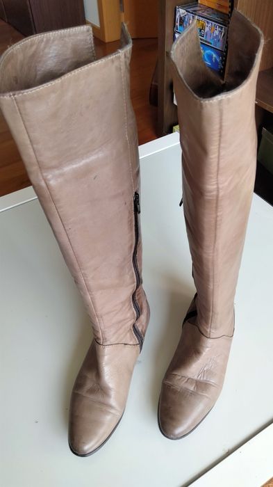 Botas Cano Alto - Genuína Pele