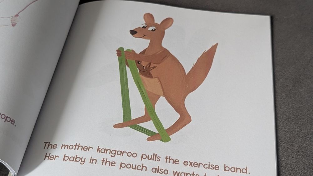 Дитяча книга «When Animals Exercise» Коли тварини тренуються англійська мова спорт
